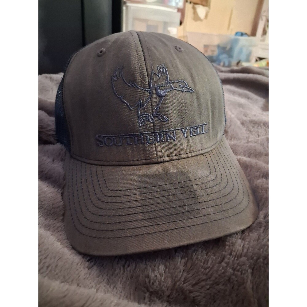 Southern String Hat Co Gray Snapback Hat with Duck Logo
